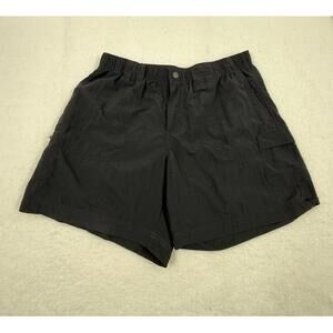 Columbia Black Elastic Waist Multiple Pockets Casual‎ Cargo Shorts Small